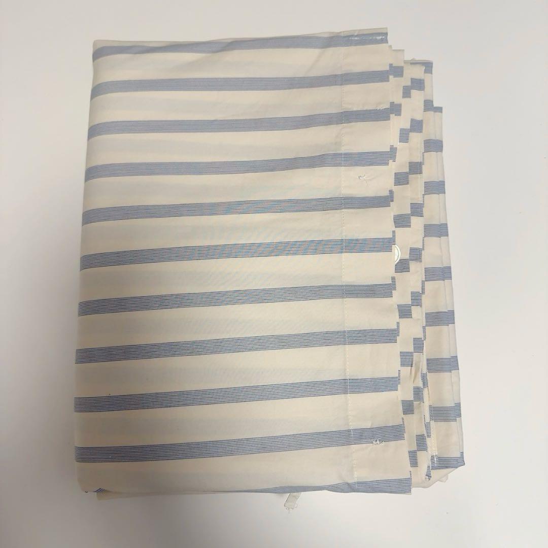 テクラTEKLA デュべカバー　ダブル ニードルストライプ