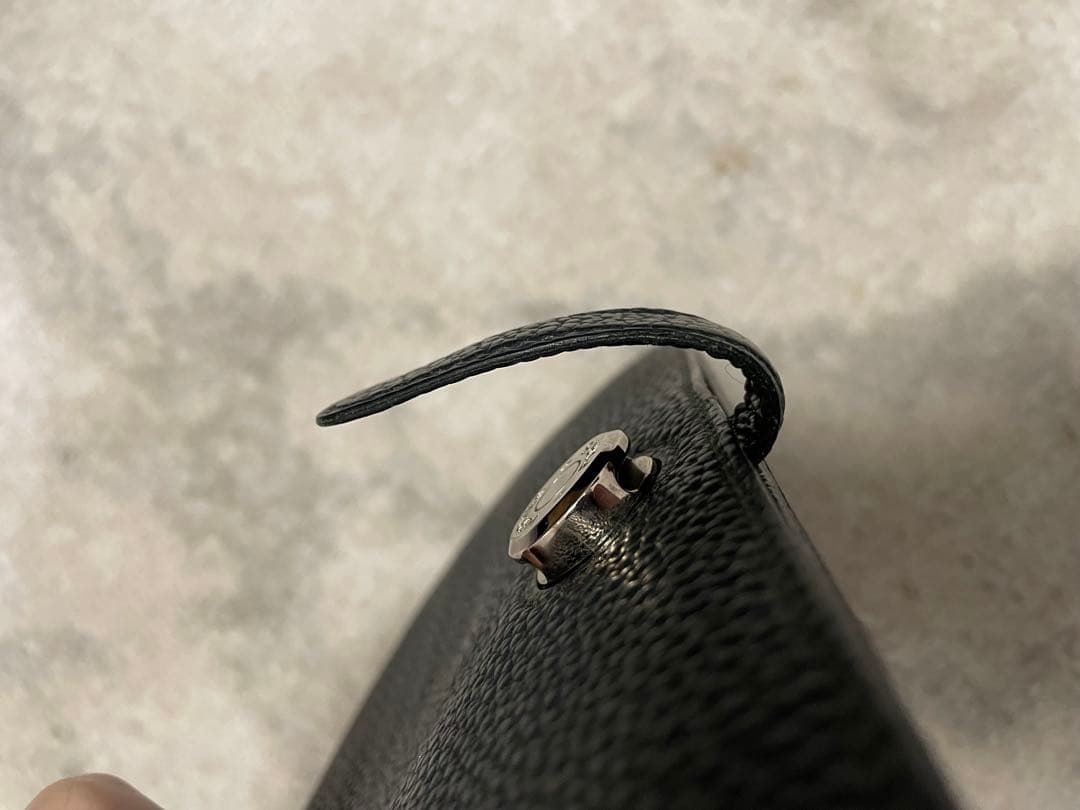 HERMES エルメス　ドゴンロング　長財布　レザー　ネイビー　男女兼用