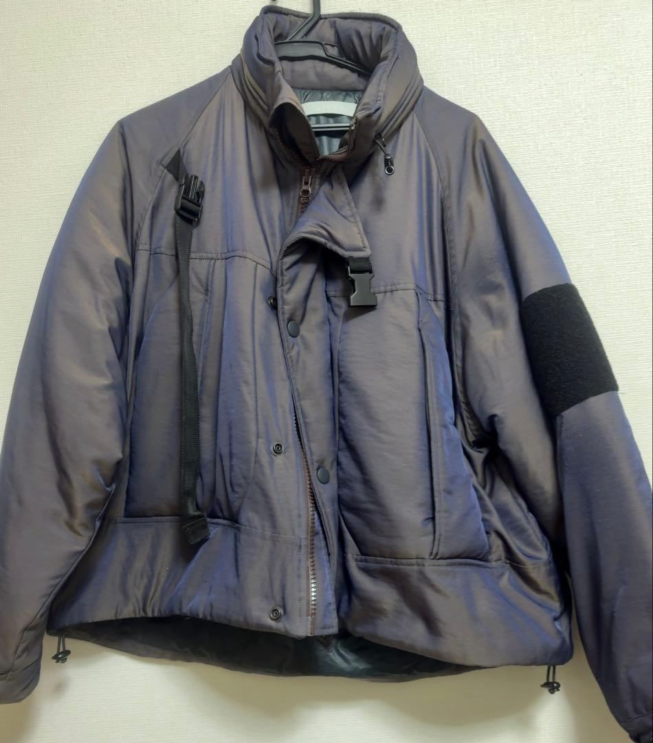 AIVER イリディセントショートモンスターブルゾン ダークパープル Mサイズ