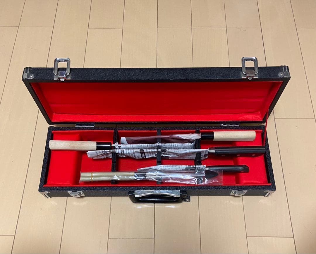 包丁セット　ケース　カギ付き