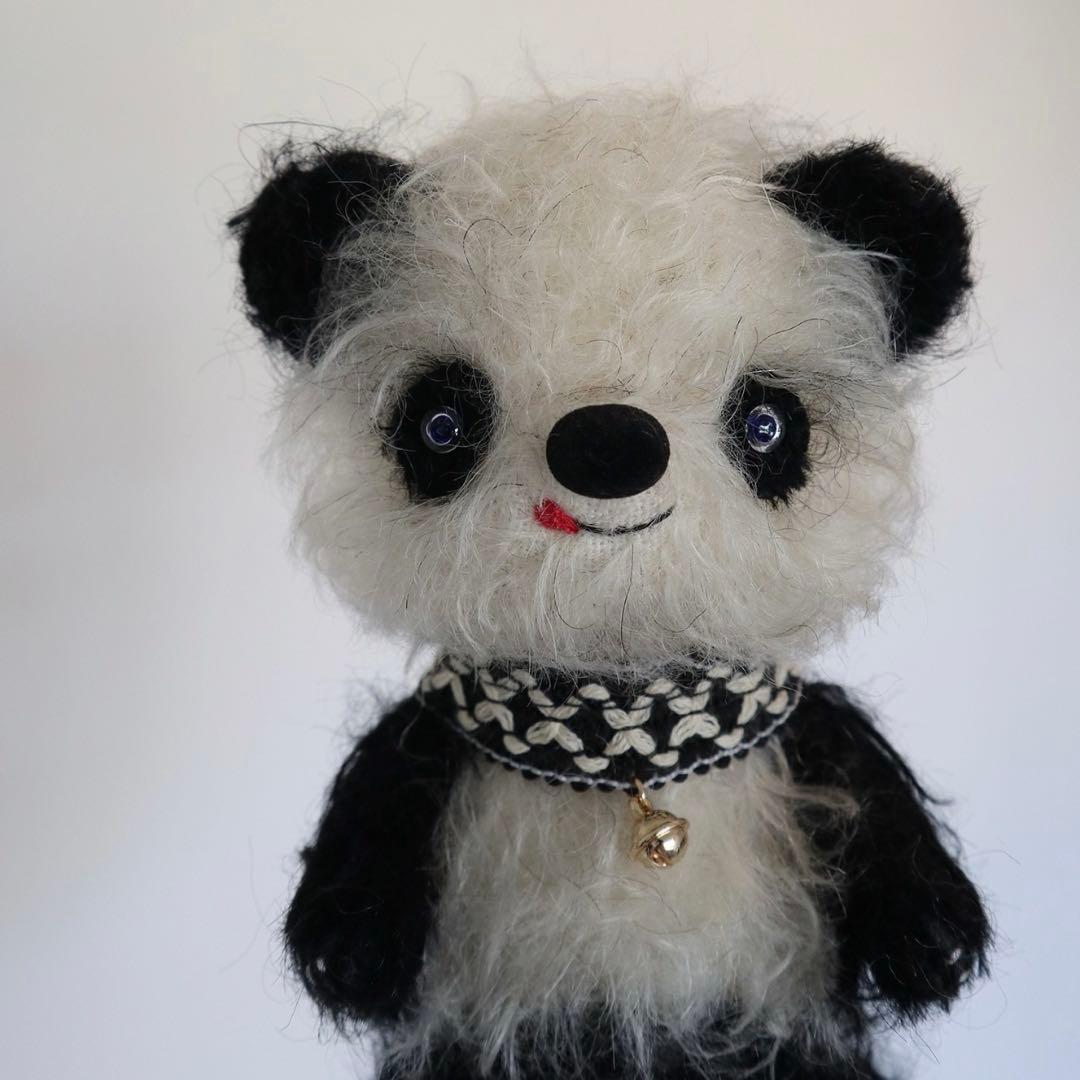食いしん坊パンダさん ぬいぐるみ アーティストベア 海外作家様 ハンドメイド