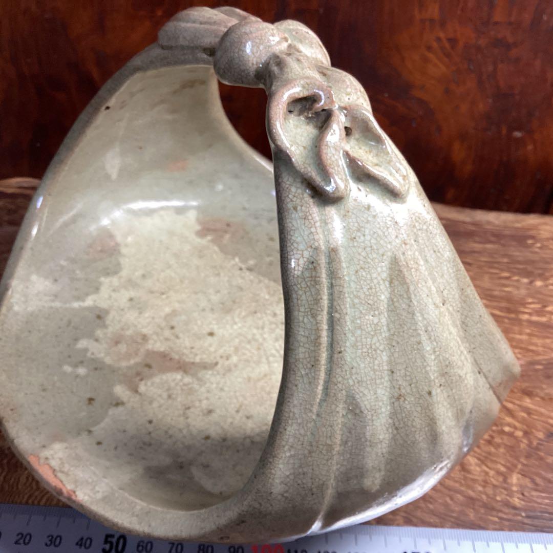 古唐津　手付鉢　菓子器