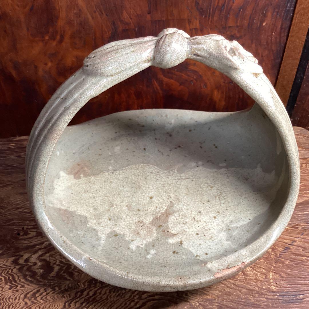 古唐津　手付鉢　菓子器