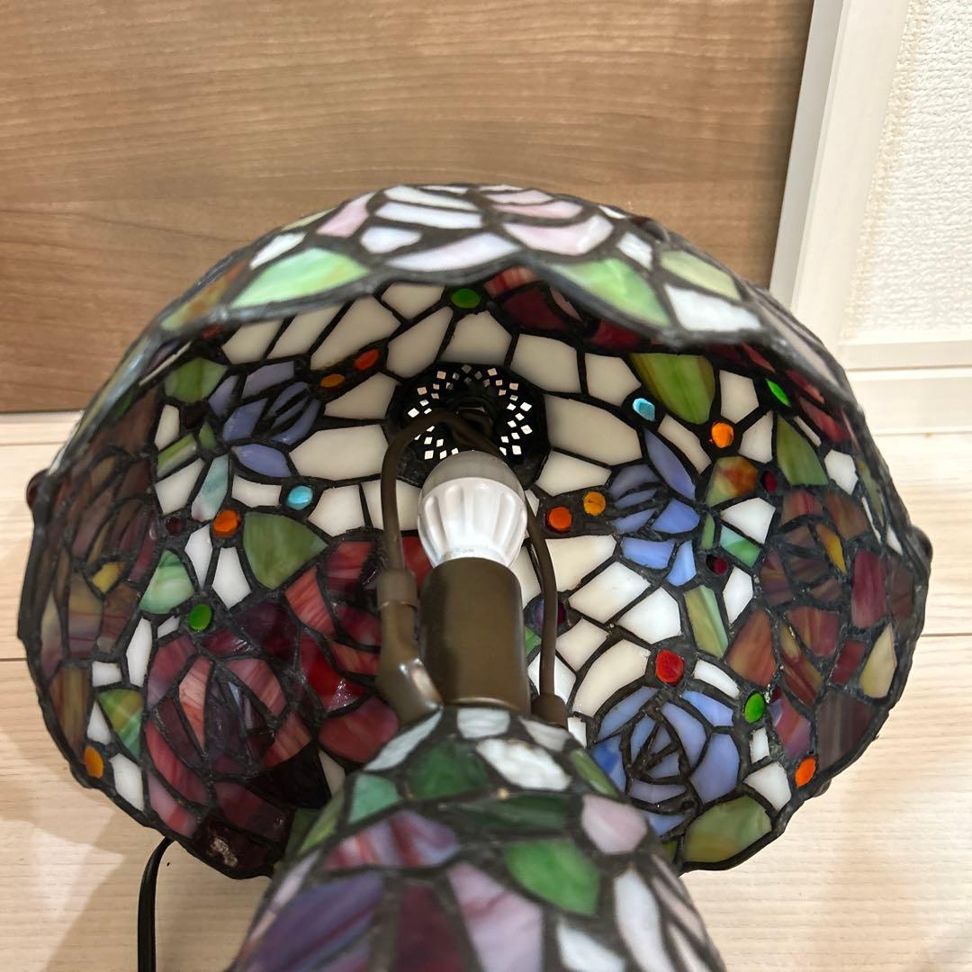 ステンドグラス スタンドライト　2灯　照明器具