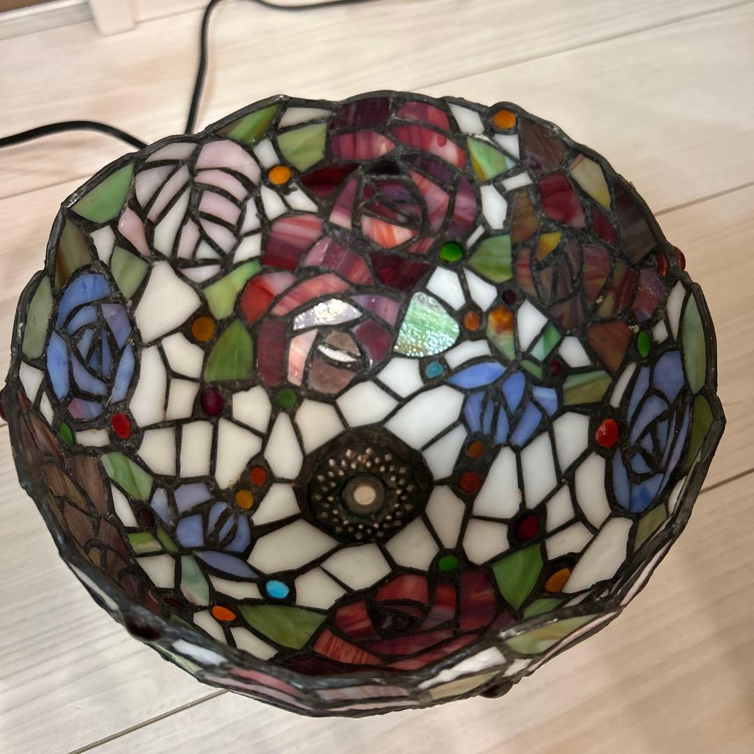 ステンドグラス スタンドライト　2灯　照明器具