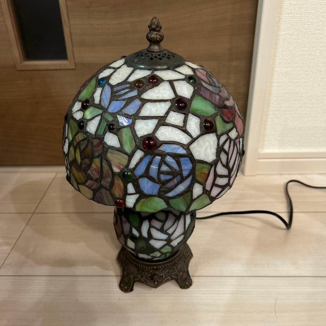 ステンドグラス スタンドライト　2灯　照明器具