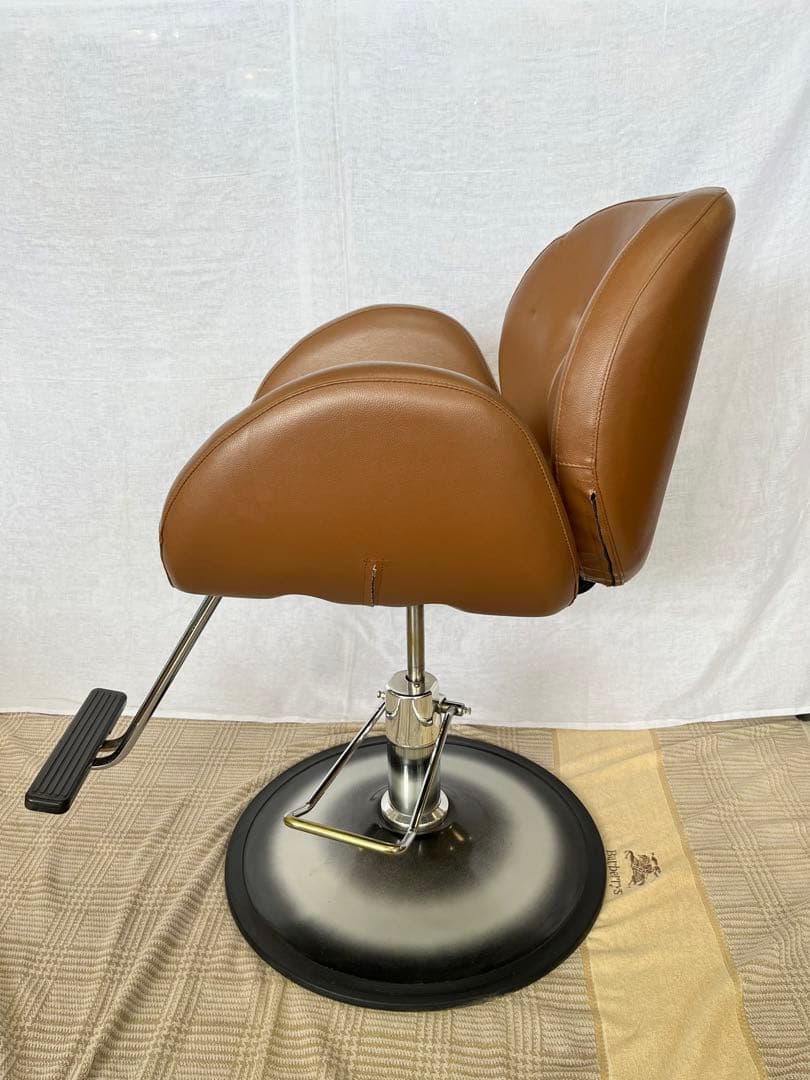 【アンティーク】美容院 理容室 スタイリングチェア 油圧式 バーバーチェア