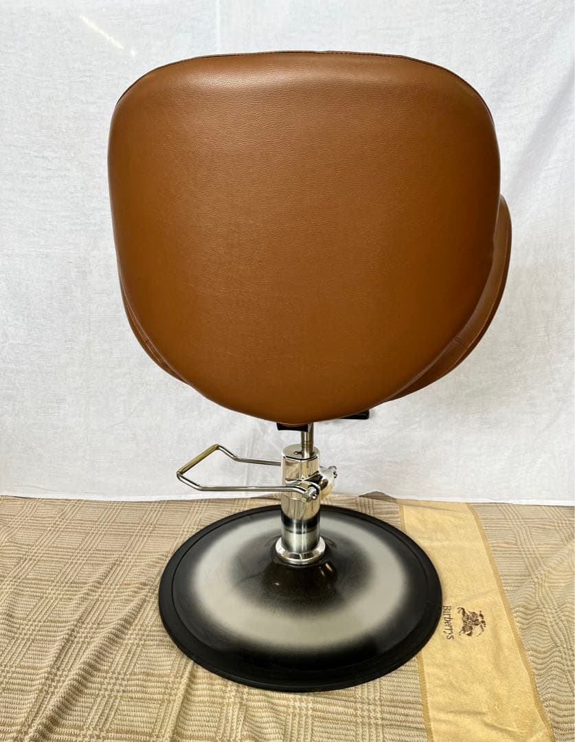 【アンティーク】美容院 理容室 スタイリングチェア 油圧式 バーバーチェア