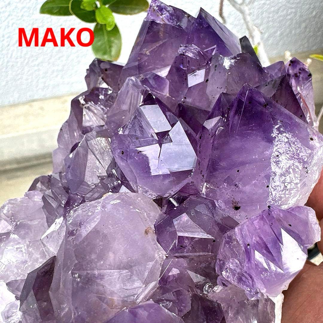 M1676☆アメジストクラスター2.2Kg☆天然石　原石☆N50405-A