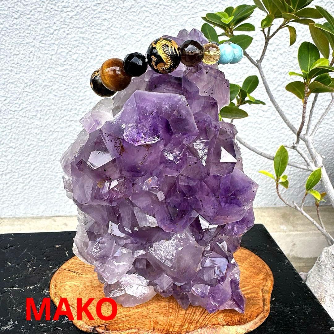 M1676☆アメジストクラスター2.2Kg☆天然石　原石☆N50405-A