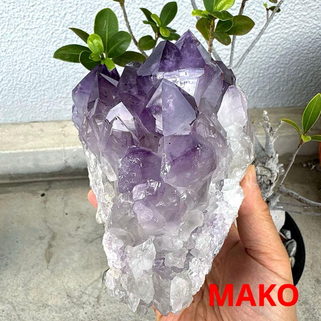 M1676☆アメジストクラスター2.2Kg☆天然石　原石☆N50405-A