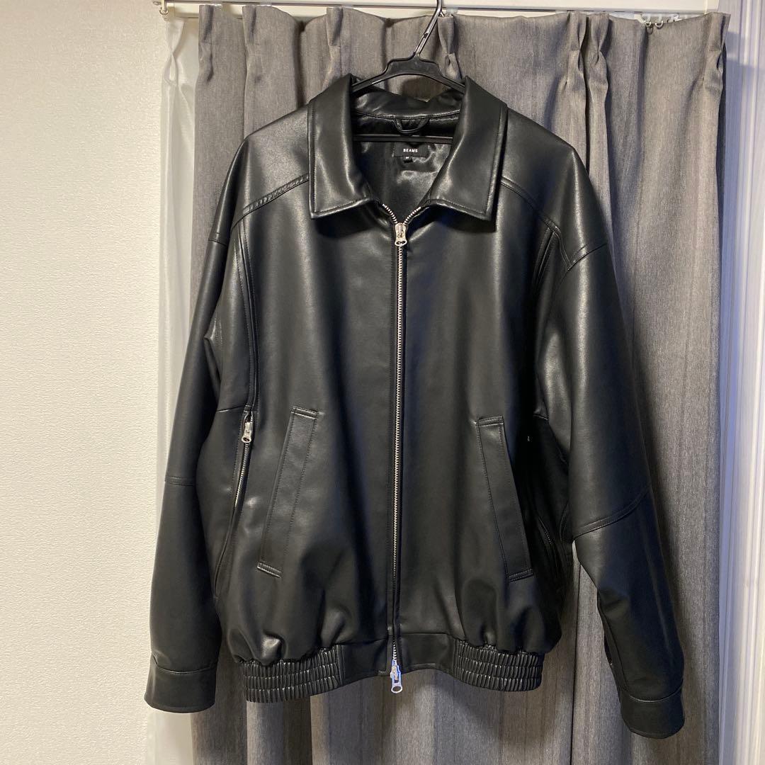 ジャケット・アウター BEAMS 24SS Vintaga Leather zip blouson