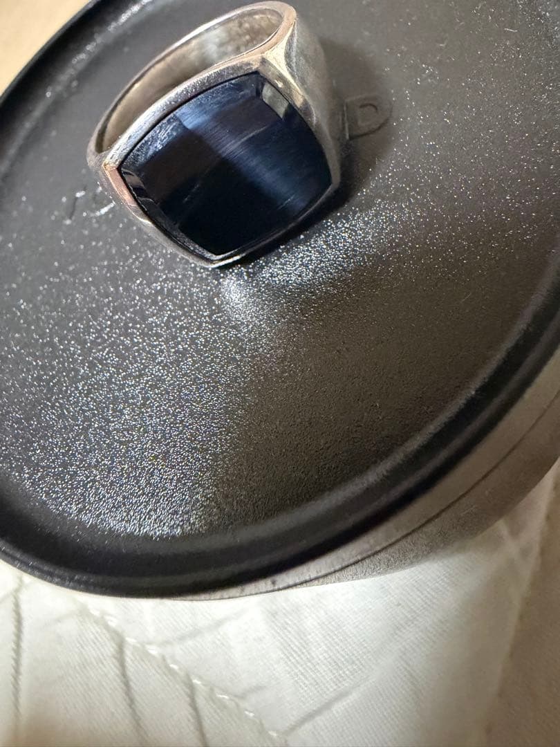 TOMWOOD Cushion Blue Hawk Eye リング 22号