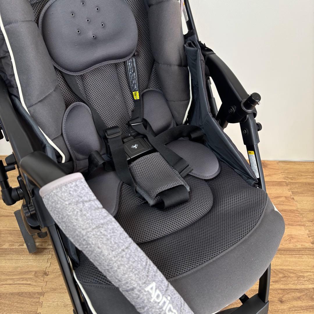 【美品】　Aprica アップリカ ラクーナクッション ベビーカー　グレー