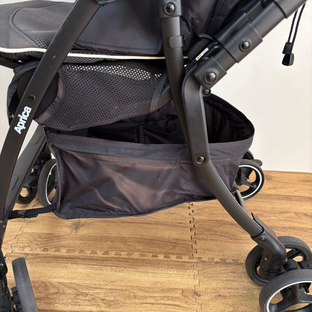 【美品】　Aprica アップリカ ラクーナクッション ベビーカー　グレー