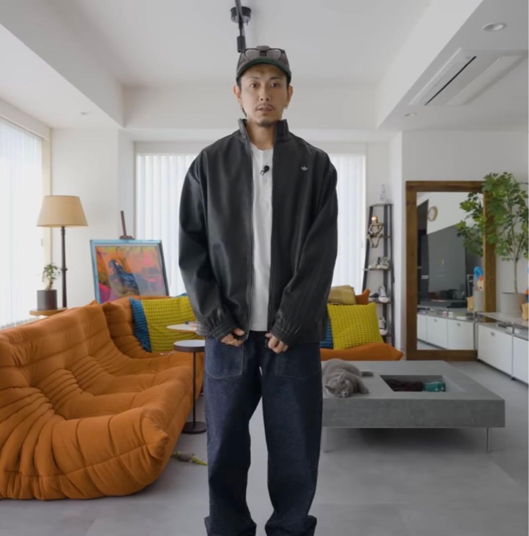 プレザー ファイヤーバード オーバーサイズ トラックトップ アディダス