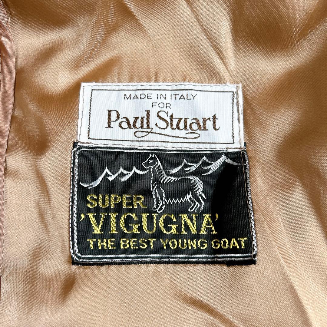 超希少⁂美品⁂ポールスチュアート⁂ロングベルテッドコート　ビキューナ　キャメル