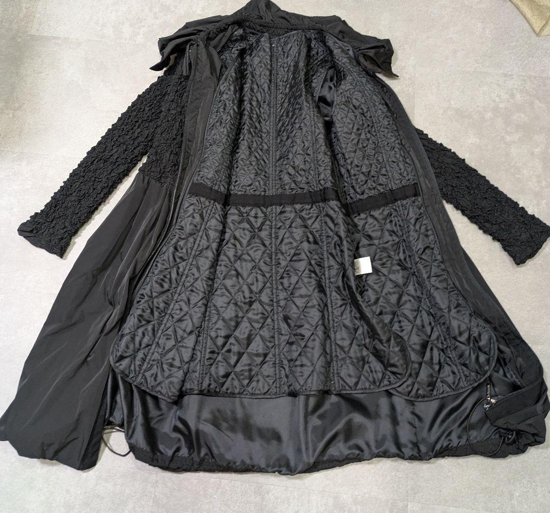 極美品 ヒロコビス シャーリング ロングコート