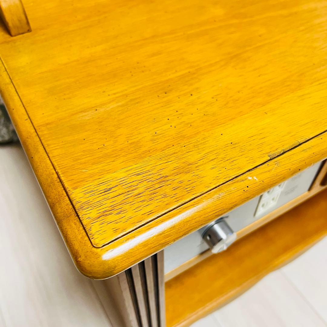 【希少】カリモク家具 ナイトテーブル コロニアルシリーズ コンセント・調光付き