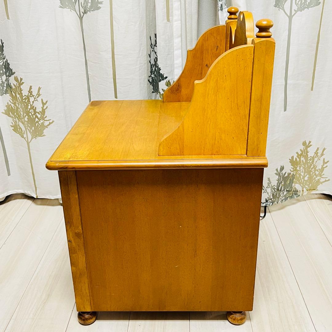 【希少】カリモク家具 ナイトテーブル コロニアルシリーズ コンセント・調光付き