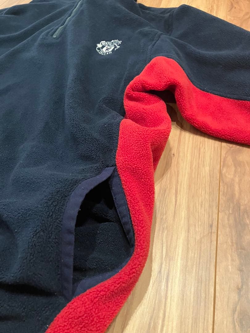 【入手困難】アンブロxマンチェスターユナイテッド ボーダフォンロゴ　フリースL