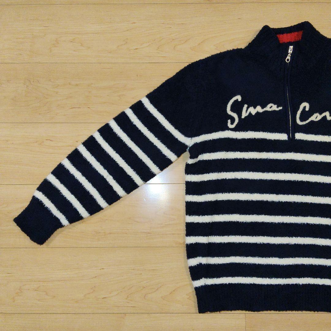 Mサイズ 美品【SINA COVA】シナコバ ハーフジップ ニットセーター