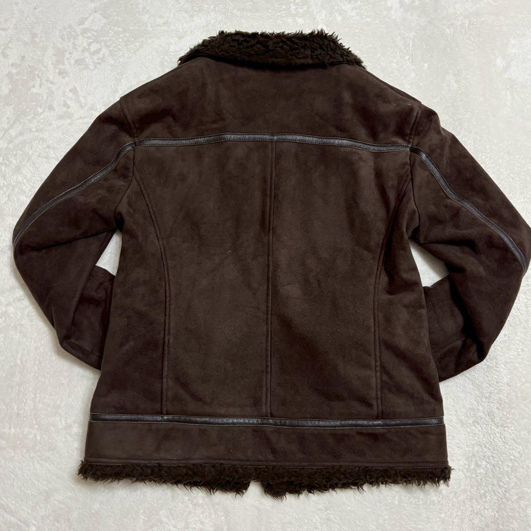 美品✨ バーバリーブラックレーベル　スエードジャケット　ボア　ブラウン　M