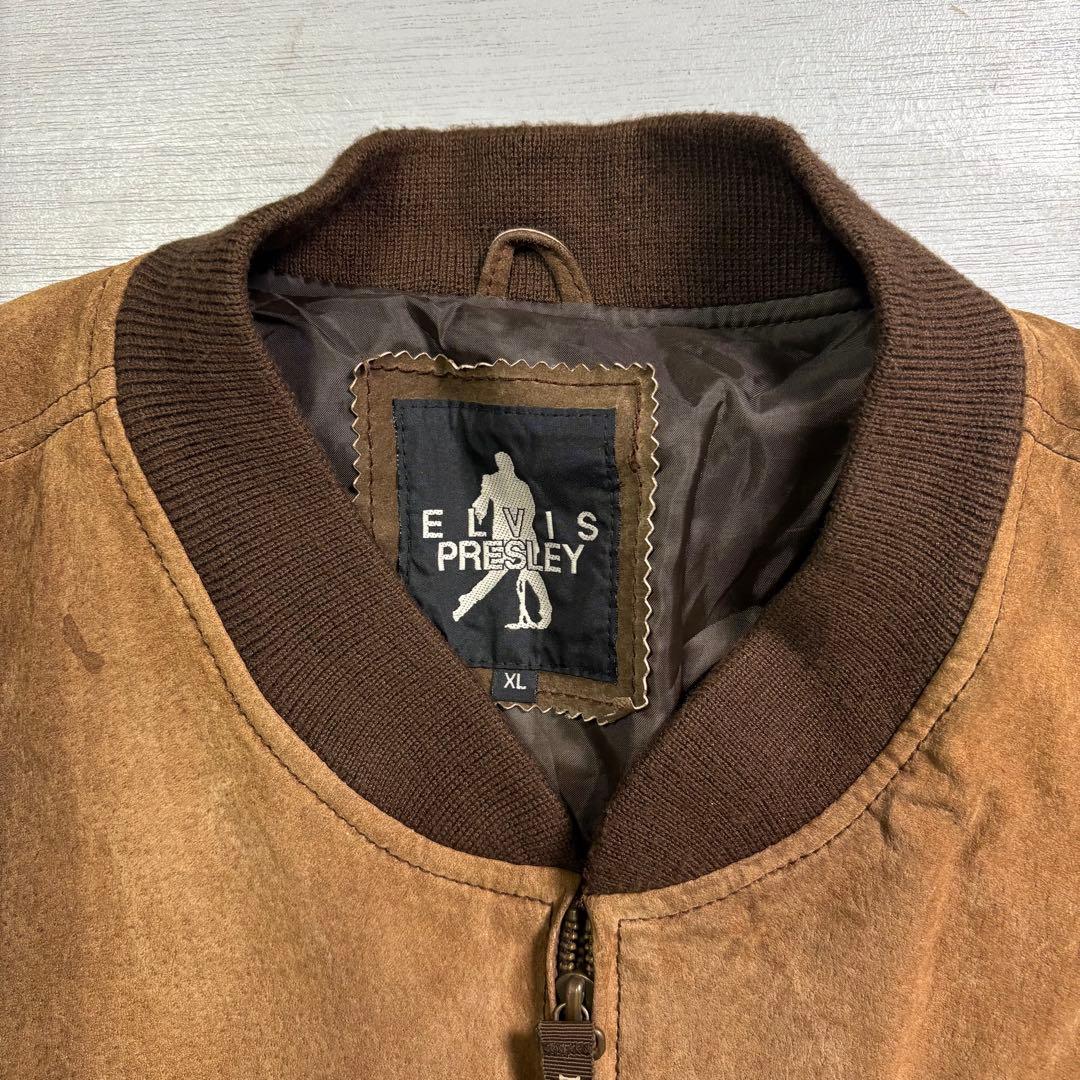 ELVIS PRESLEY レザースタジャン　ブルゾン　豚革　短丈　XL