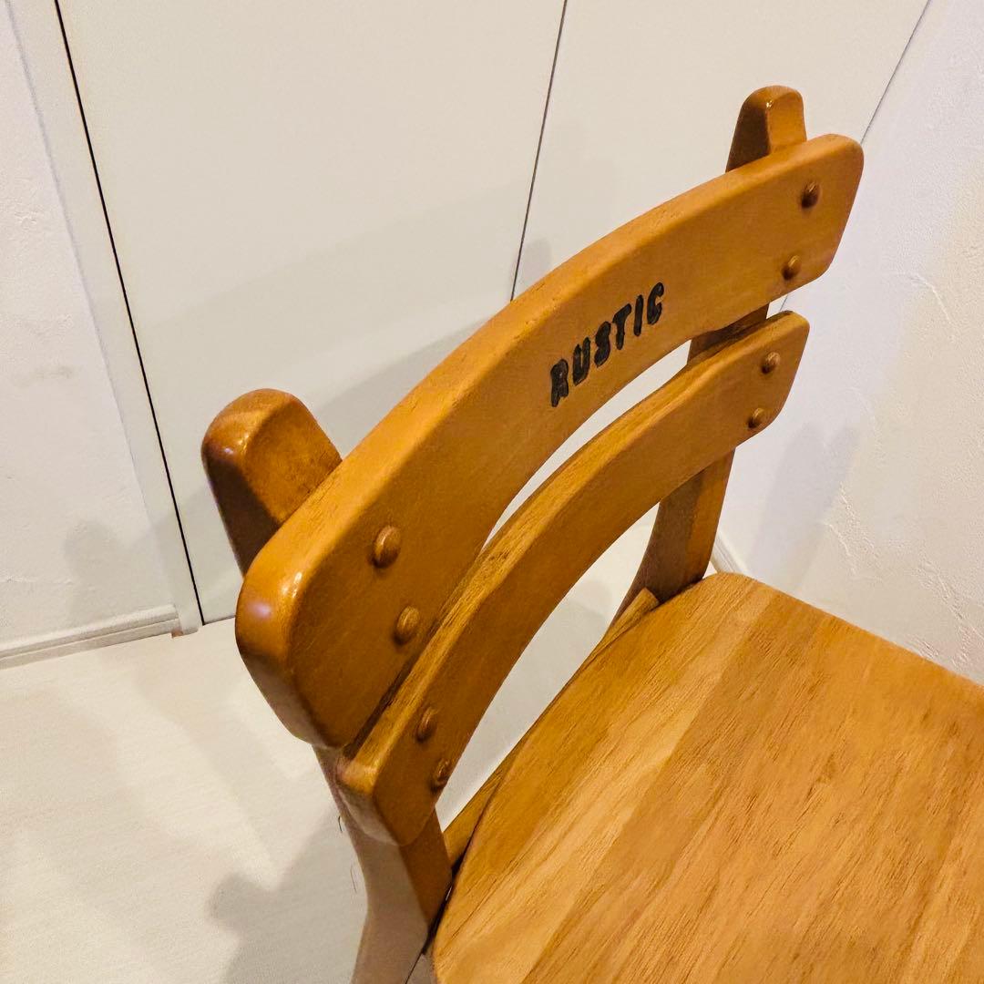 karimoku RUSTIC 子供用 木製チェア レトロ カリモク B