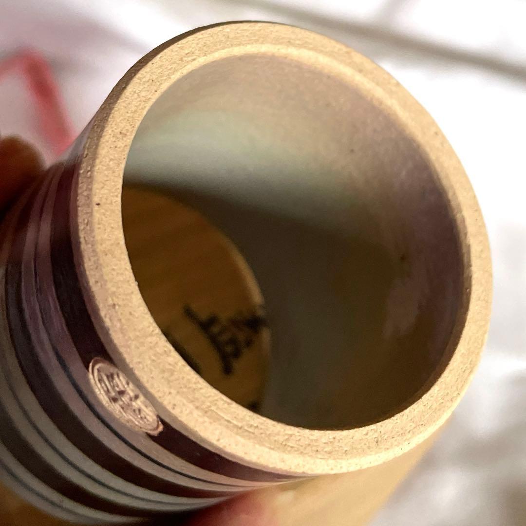 銹絵輪蓋置　17代永楽善五郎(而全)　而妙斎好書付 共箱　千家十職　吉水宗匠　表