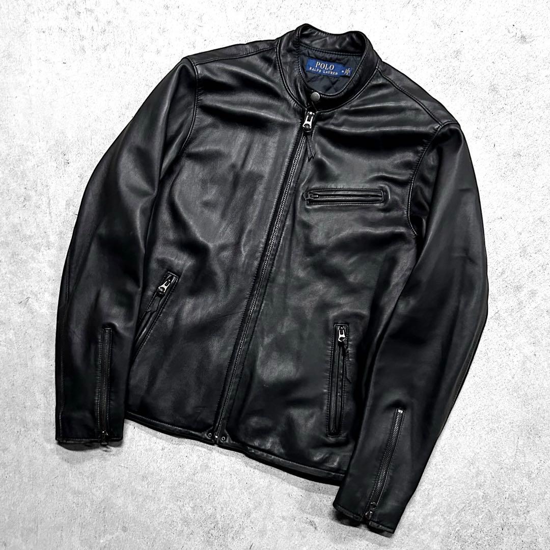 専用！ポロラルフローレン ノーポニー 現行 カフェレーサー レザージャケット