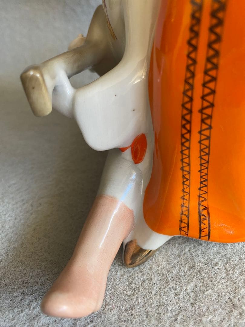 【ヴィンテージ】USSR・旧ソビエト製★陶器／民族舞踊人形