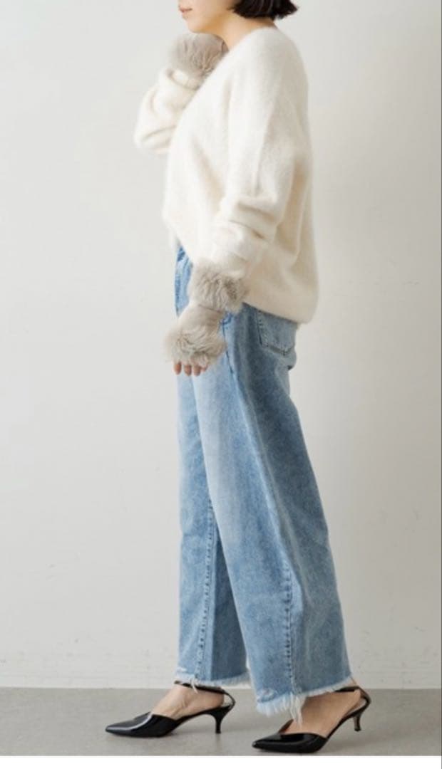 ウィムガゼット　カーブデニム　36