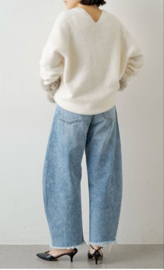 ウィムガゼット　カーブデニム　36