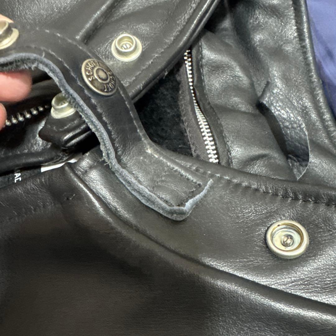 【よしたつ】schott 641 レザージャケット　シングルライダース40
