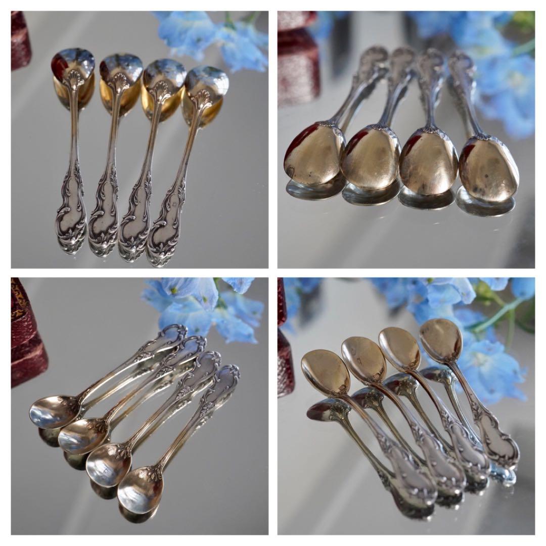 高貴★希少フランス アンティーク シルバー ソルト＆ペッパー 塩胡椒 調味料入れ