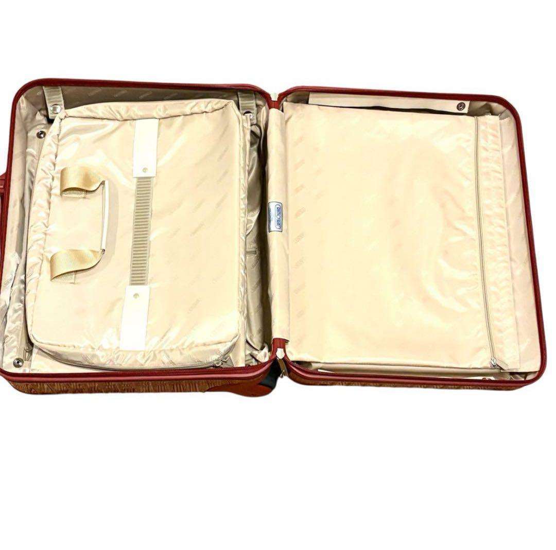 美品 リモワ サルサデラックス ハイブリッド 32Ｌ オリエンタルレッド　2輪