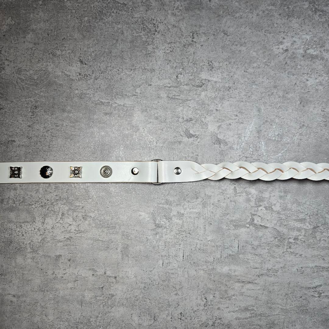 スタッズ　レザー　ベルト　ハンドメイド　bero3h-11