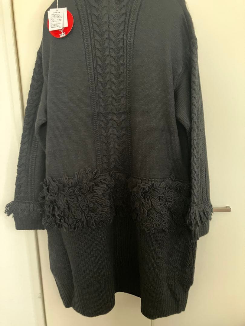 ⭐︎アルベロベロ⭐︎ニットブラックロングコート