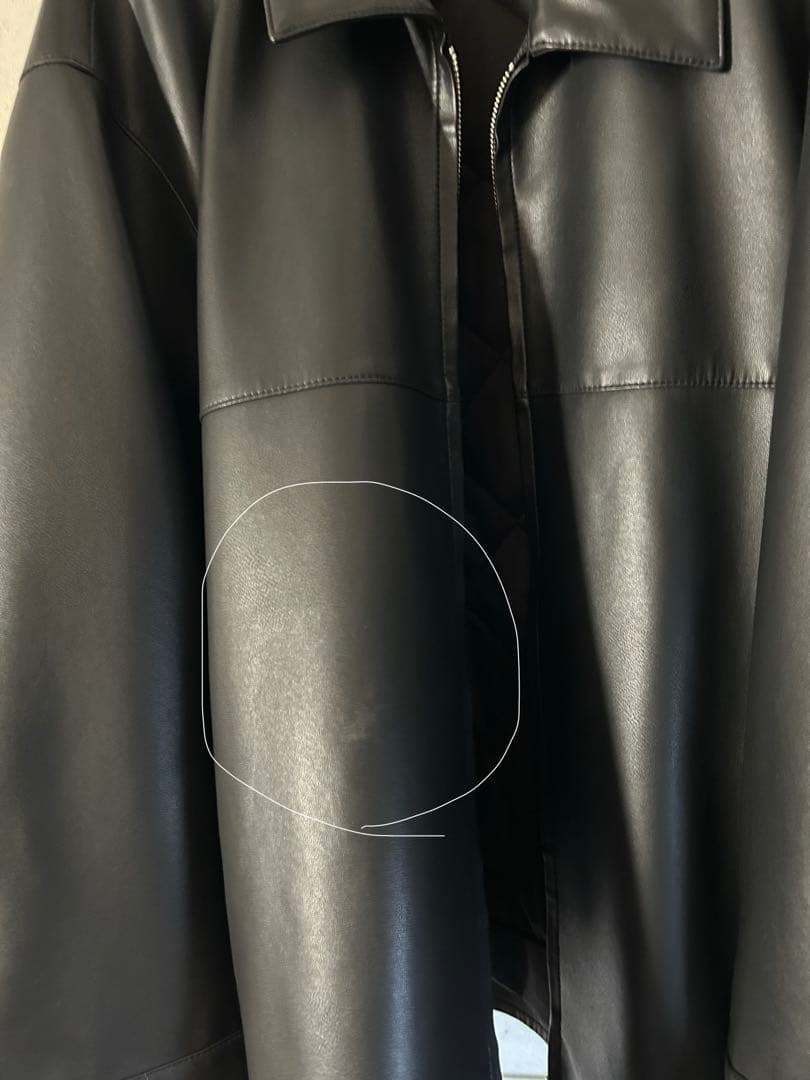 ETRE TOKYO フェイクレザーオーバーサイズブルゾン アウター