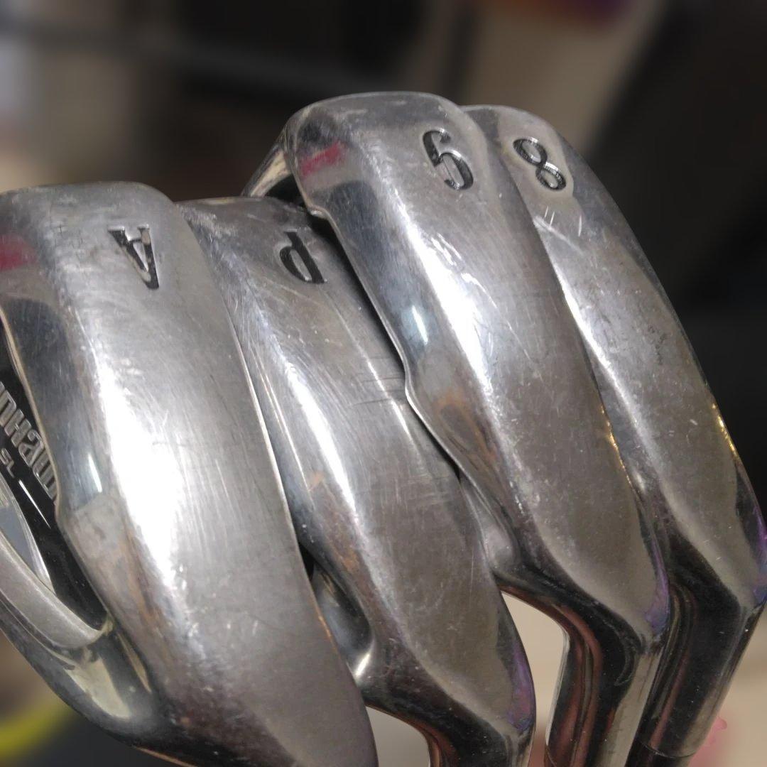 ワンレングス　Pinhawk アイアンセット 8本black widowグリップ