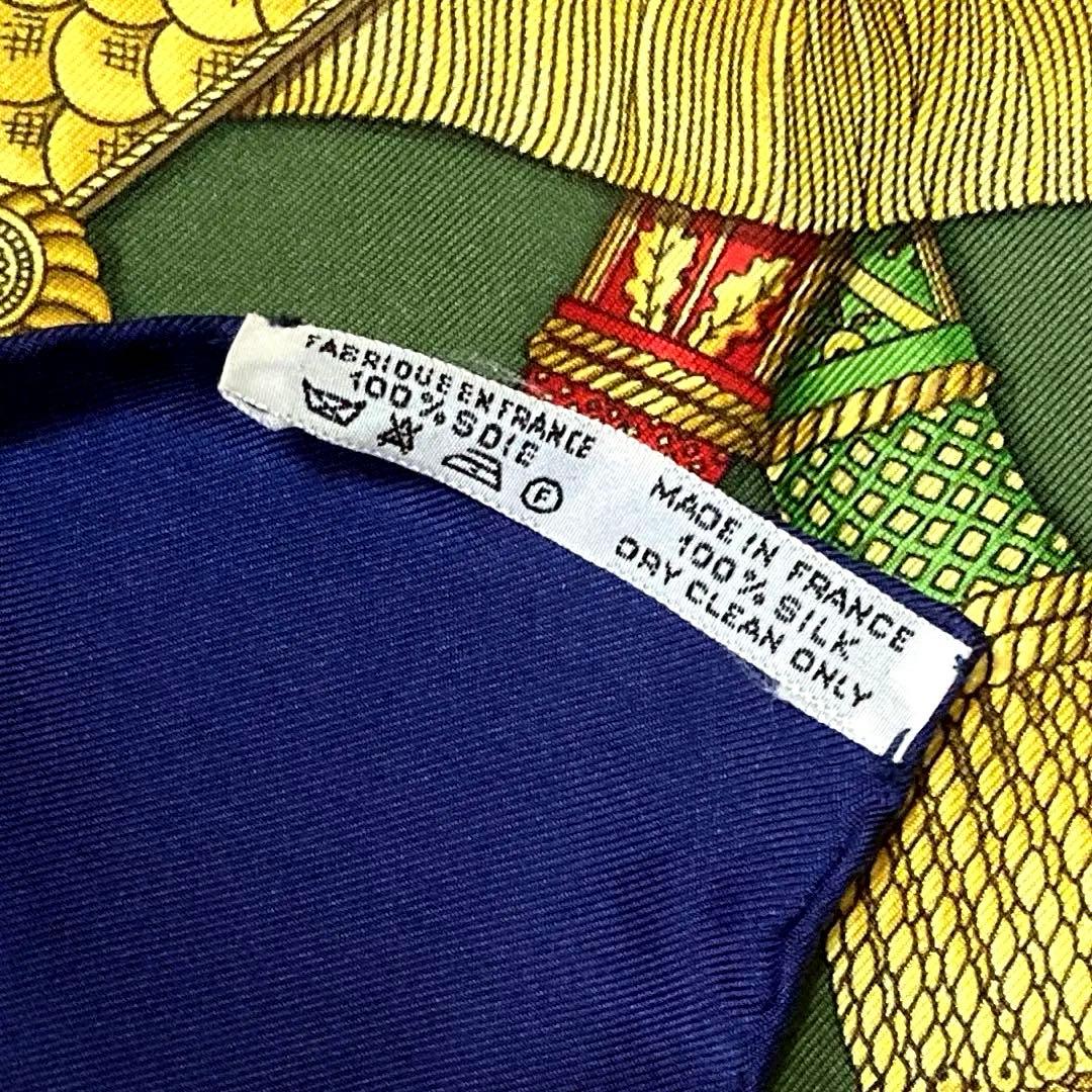 HERMES スカーフ　タンブールの太鼓　カレ90 専用箱付き