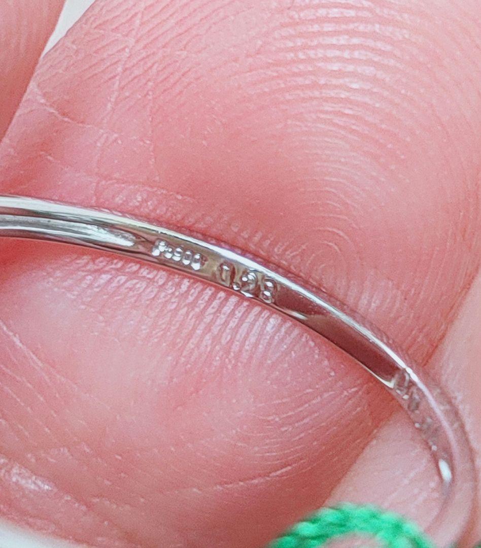 未使用品 pt900 天然ターコイズ ダイヤモンド リング