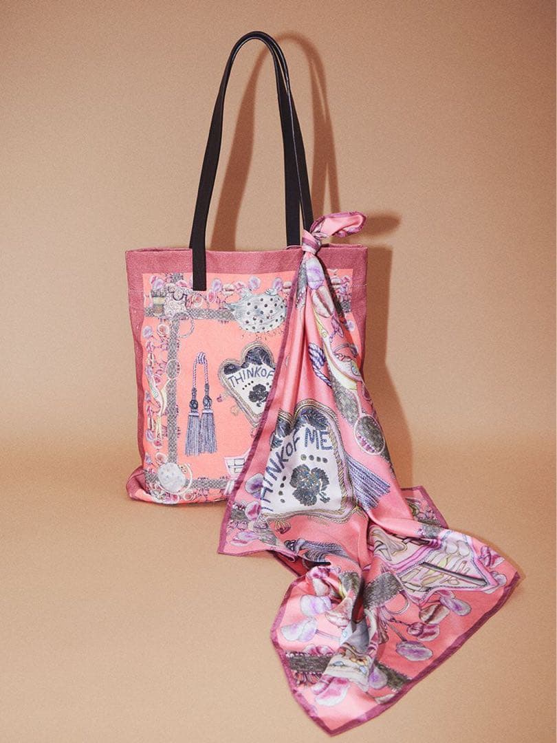 み　スカーフ　スウォッシュロンドン(SWASH LONDON) ピンク