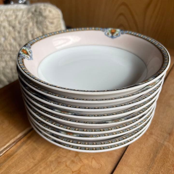 オールドノリタケ　深皿　1930年頃　9枚セット　戦前　里帰り　ヤジロベー印