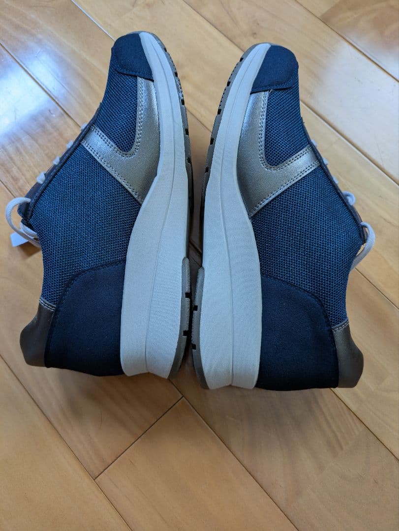 最終値下げ☆AKAISHI☆ウォーキングスニーカー☆ネイビー☆25.0☆