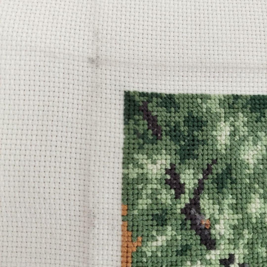 【お値下げ中】クロスステッチ　完成品　ディメンジョンズ　パリの花市