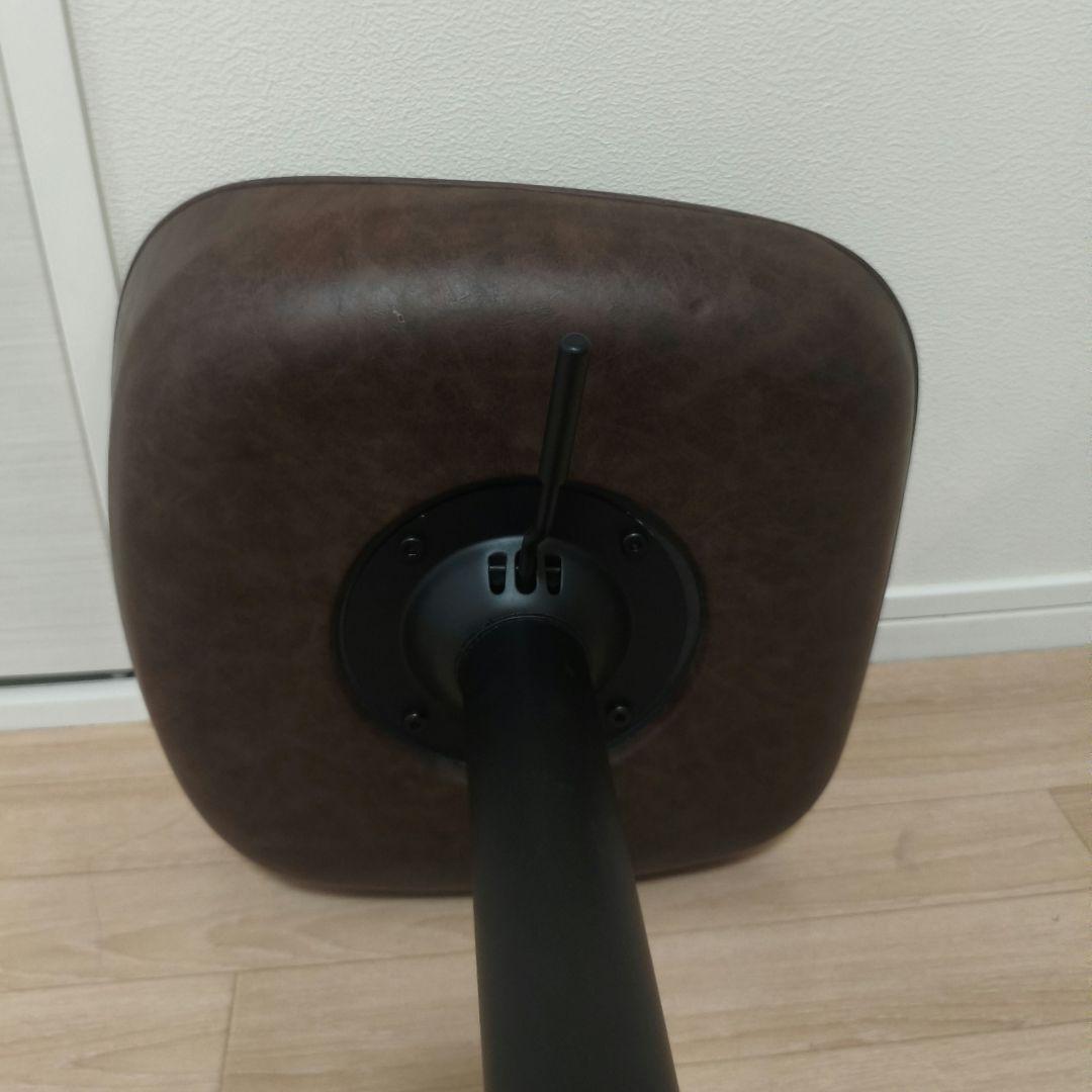 クラッシュゲート カウンターチェア　ブラウン　合成皮革