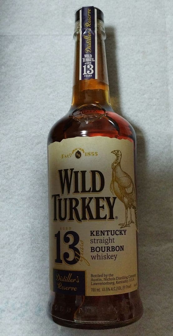 ponpao21　ワイルドターキー　13年　旧ボトル　バーボンウイスキー