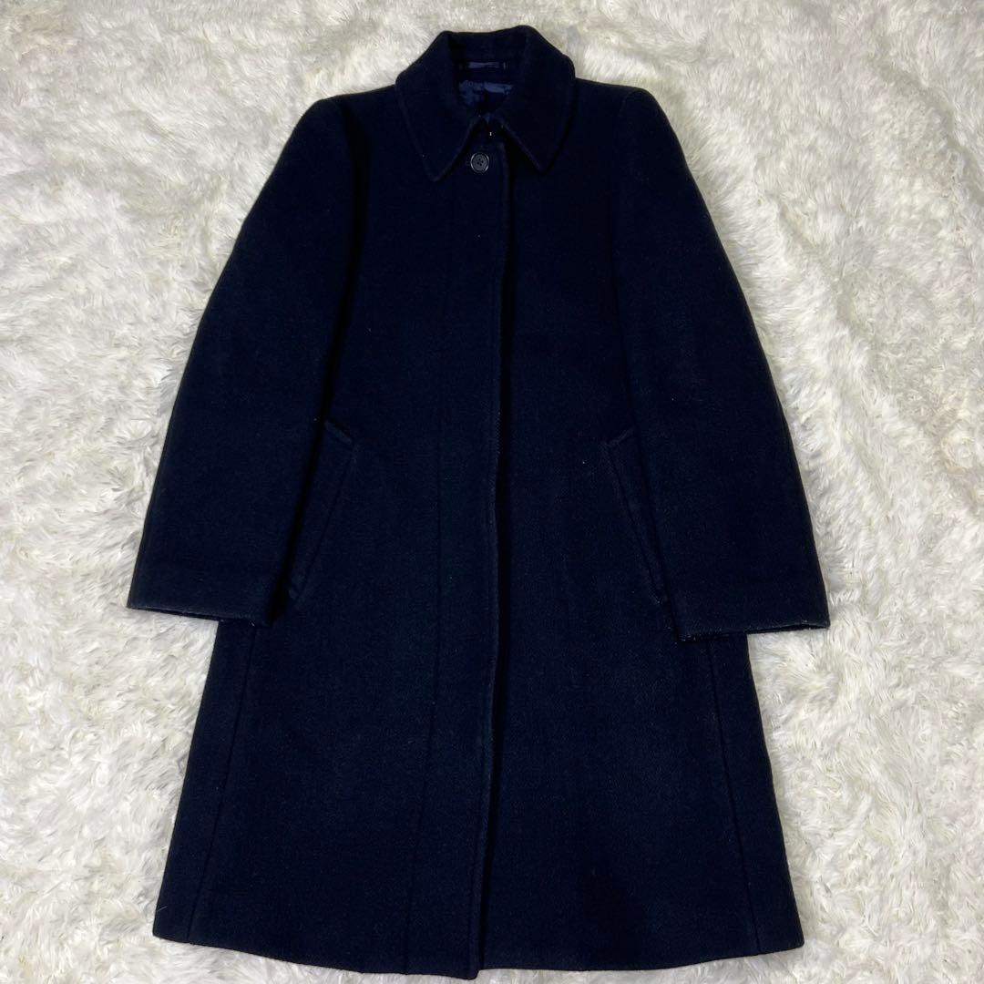 【人気✨️】マーガレットハウエル　ステンカラーウールコート　カシミア混　メルトン